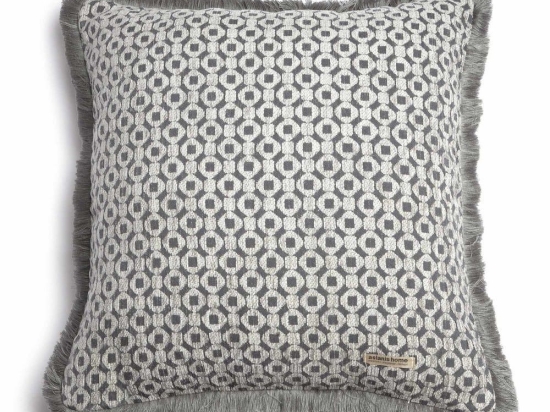Μαξιλαροθήκη Διακοσμητική Vermio Trimming Anthracite-Grey Aslanis Home 60Χ60 Βαμβάκι-Chenille