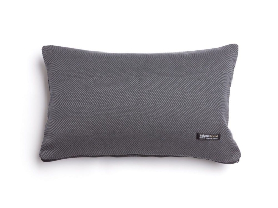 Μαξιλαροθήκη Διακοσμητική Atheras Classic Graphite Aslanis Home 30X50 Βαμβάκι-Chenille