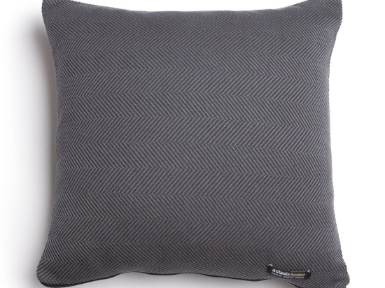 Μαξιλαροθήκη Διακοσμητική Atheras Classic Graphite Aslanis Home 45X45 Βαμβάκι-Chenille