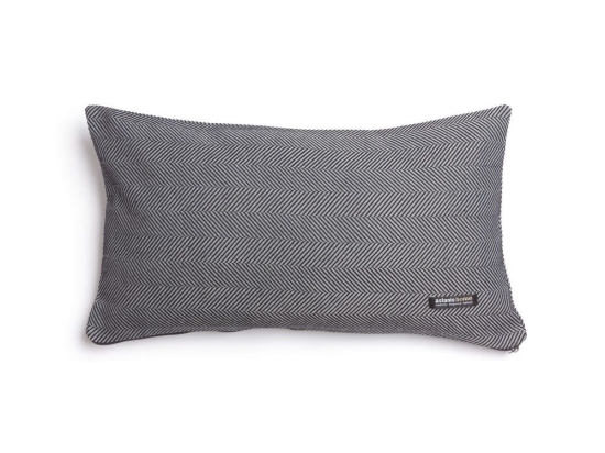 Μαξιλαροθήκη Διακοσμητική Atheras Classic Black-Silver Aslanis Home 30X50 Βαμβάκι-Chenille