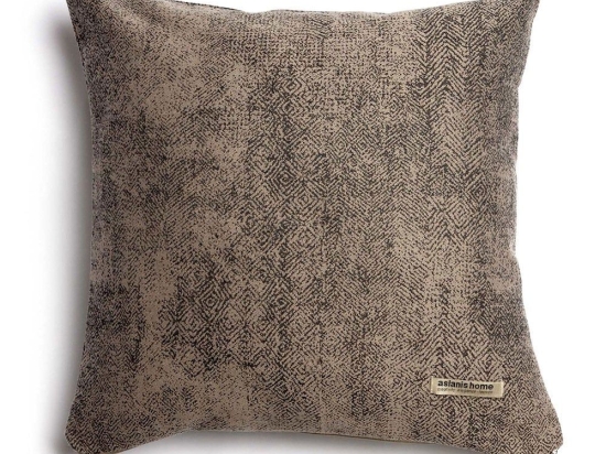 Μαξιλαροθήκη Διακοσμητική Kedros Classic Beige-Brown Aslanis Home 45X45 Βαμβάκι-Chenille