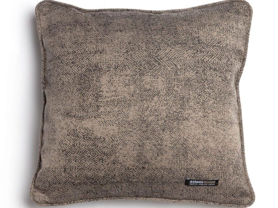 Μαξιλαροθήκη Διακοσμητική Kedros Beige-Brown Ραφή Γκανς Aslanis Home 60Χ60 Βαμβάκι-Chenille