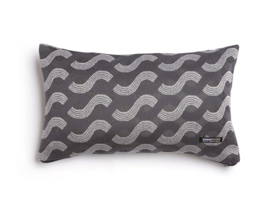 Μαξιλαροθήκη Διακοσμητική Pinovo Classic Graphite-Silver Aslanis Home 30X50 Βαμβάκι-Chenille