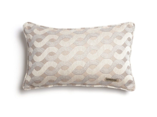 Μαξιλαροθήκη Διακοσμητική Pinovo Ραφή Γκανς Beige Sand Aslanis Home 30X50 Βαμβάκι-Chenille