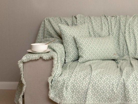 Ριχτάρι Vermio Mint-Ice Aslanis Home Διθέσιο 180x250cm Βαμβάκι-Polycotton