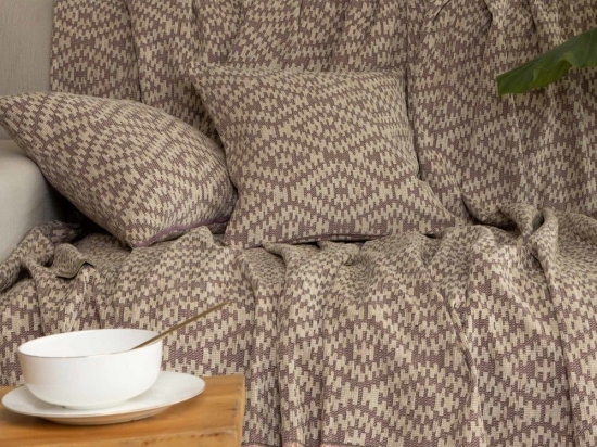 Ριχτάρι Akritas Apple-Beige Aslanis Home Τριθέσιο 180x300cm Βαμβάκι-Polycotton
