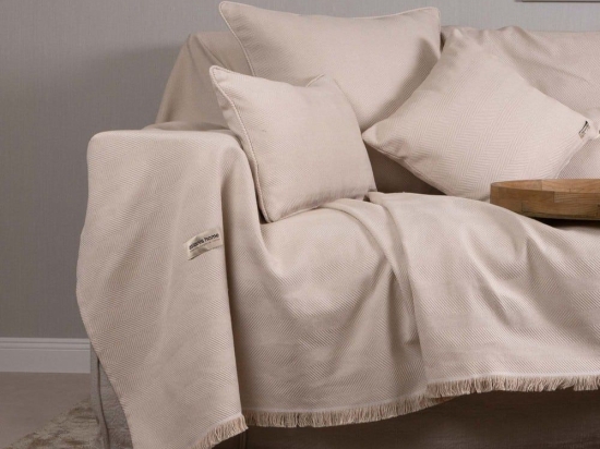 Ριχτάρι Atheras Sand Aslanis Home Πολυθρόνα 180x180cm Βαμβάκι-Πολυέστερ