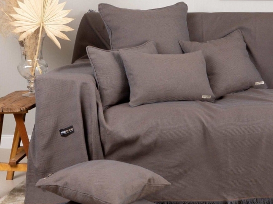 Ριχτάρι Atheras Bronze Aslanis Home Τριθέσιο 180x300cm Βαμβάκι-Πολυέστερ