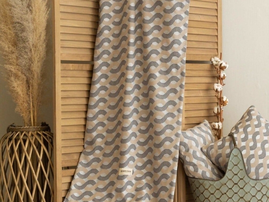 Ριχτάρι Pinovo Grey-Raf Aslanis Home Διθέσιο 180x250cm Βαμβάκι-Πολυέστερ