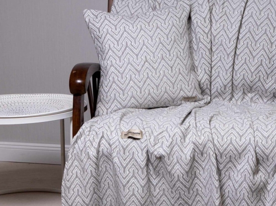 Ριχτάρι Tymfi Grey-Sugar Aslanis Home Τετραθέσιο 180x350cm Βαμβάκι-Polycotton