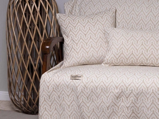 Ριχτάρι Tymfi Spaghi-Ecru Aslanis Home Πολυθρόνα 180x180cm Βαμβάκι-Polycotton