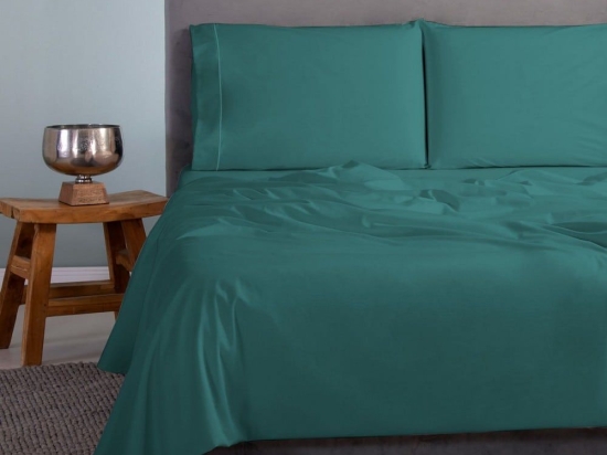 Σεντόνια Satin Plain (Σετ 4τμχ) Light Veraman Aslanis Home King Size 260x265cm 100% Βαμβακοσατέν