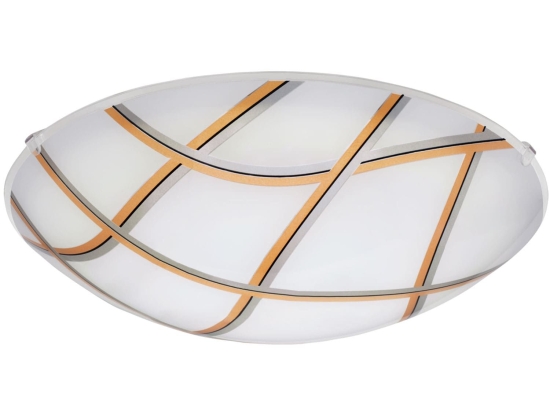 Φωτιστικό Οροφής Led Margitta 1 96122 White-Gold Eglo Μέταλλο,Γυαλί