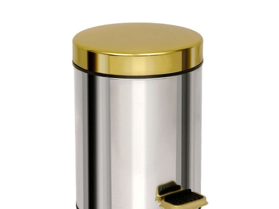 Κάδος Απορριμμάτων 3lt 03-602-001 Chrome-Gold Pam Co Ανοξείδωτο Ατσάλι