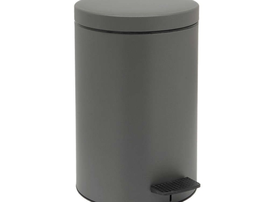 Κάδος Απορριμμάτων 12lt 12-090-113 Anthracite Matte Pam&Co Ανοξείδωτο Ατσάλι