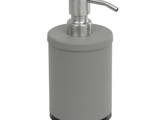 Δοχείο Κρεμοσάπουνου 90-163 Φ8x15cm Matt Concrete Grey Pam&Co Ανοξείδωτο Ατσάλι