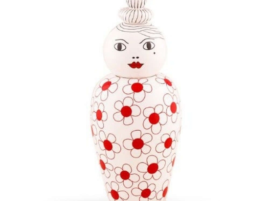 Βάζο Canopie Pepa Red-White Seletti Πορσελάνη