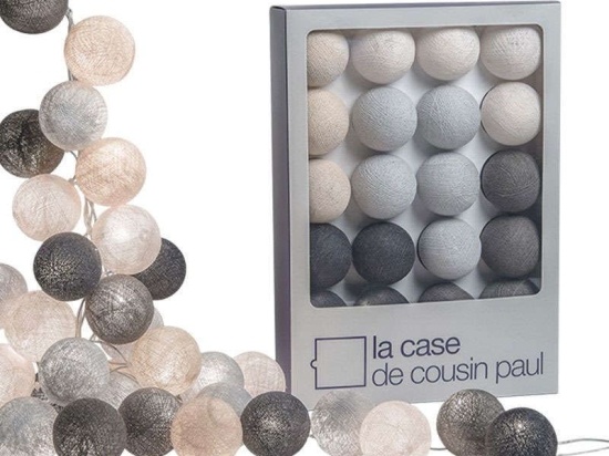 Φωτιστικό Γιρλάντα Led L'Original Με 20 Φωτάκια Brooklyn CP03964 170cm Grey La Case De Cousin Paul Πολυέστερ