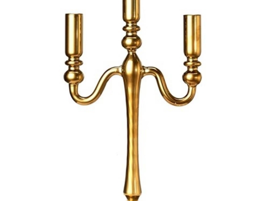 Κηροπήγιο Oily Triple 140-225-069 Gold Pols Potten Γυαλί