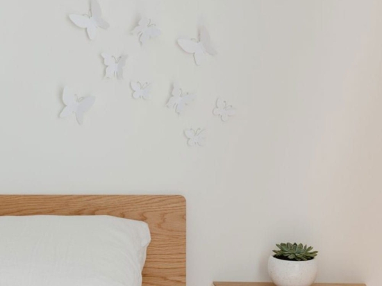 Διακοσμητικές Πεταλούδες Τοίχου 470130-660 White Umbra Πολυπροπυλένιο