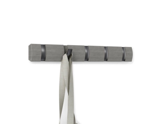 Κρεμάστρα Flip 5 318850-1045 Gray-Pewter Umbra Μέταλλο,Ξύλο