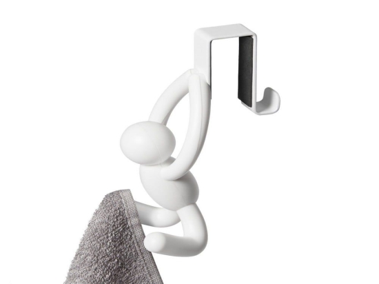 Κρεμάστρα Πόρτας Buddy 1013428-660 Σετ 2τμχ White Umbra Μέταλλο,Πλαστικό