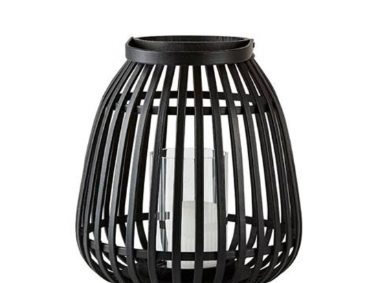 Φανάρι Από Μπαμπού 341612 25x30 Black Villa Collection Bamboo