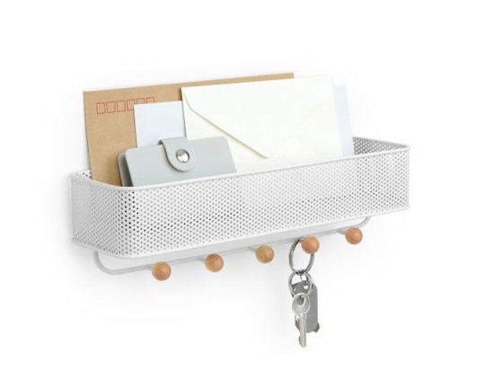 Κρεμάστρα Με Ράφι Estique 1004245-660 White Umbra Μέταλλο
