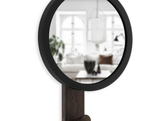 Κρεμάστρα Τοίχου Με Καθρέπτη 318410-048 Black-Walnut Umbra Ξύλο