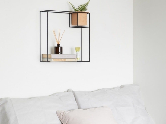 Ράφι Τοίχου Cubist L 470754-427 Sand-Black Umbra