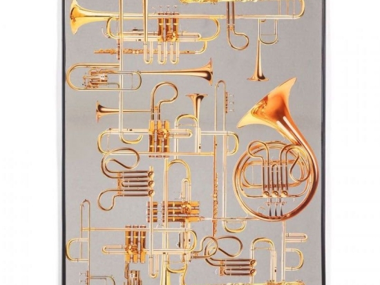 Καθρέπτης Τοίχου Big Trumpets 30x40cm Copper Seletti Πλαστικό