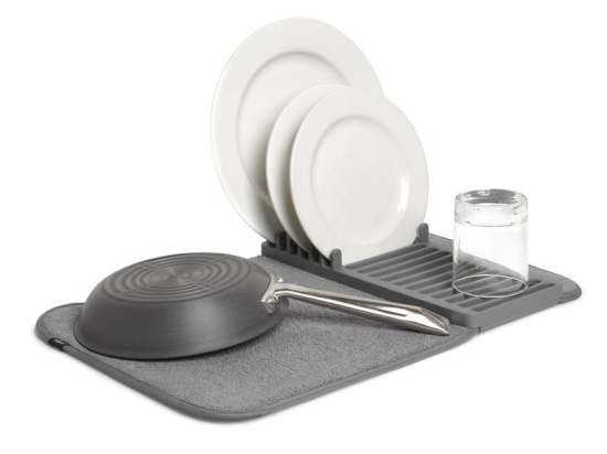 Πιατοθήκη Udry Mini 1004301-149 Charcoal Umbra Πλαστικό, Ύφασμα