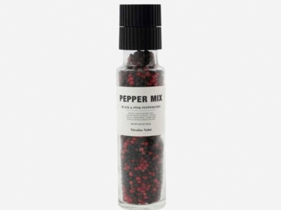 Μύλος Μπαχαρικών Με Μείγμα Pepper Mix 104981028 140gr Clear-Black Nicolas Vahé