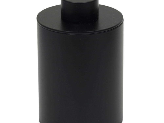 Θήκη Για Βαμβάκι Βαρέως Τύπου 94-403 8x15cm Matte Black Pam&Co Ανοξείδωτο Ατσάλι