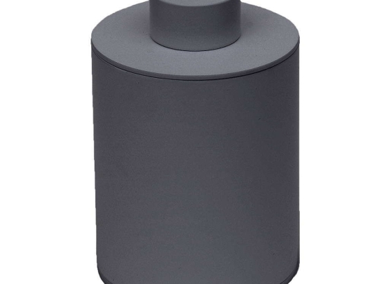 Θήκη Για Βαμβάκι Βαρέως Τύπου 94-113 8x15cm Matte Anthracite Pam&Co Ανοξείδωτο Ατσάλι