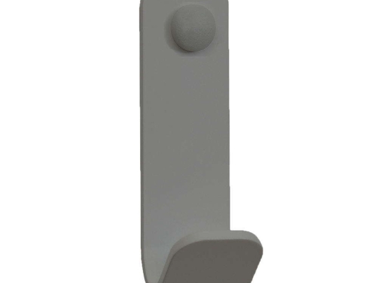 Άγκιστρο Μπάνιου Μονό 15-163 5x5x13cm Matte Concrete Grey Pam&Co Ανοξείδωτο Ατσάλι