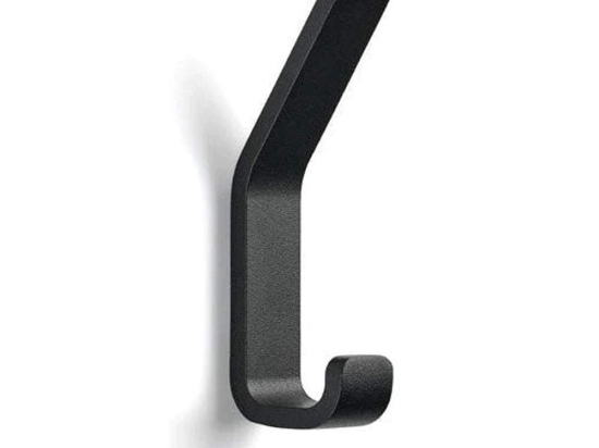 Κρεμάστρα 2 Θέσεων Rim 14654 4x2x11,5cm Black Zone Denmark Αλουμίνιο