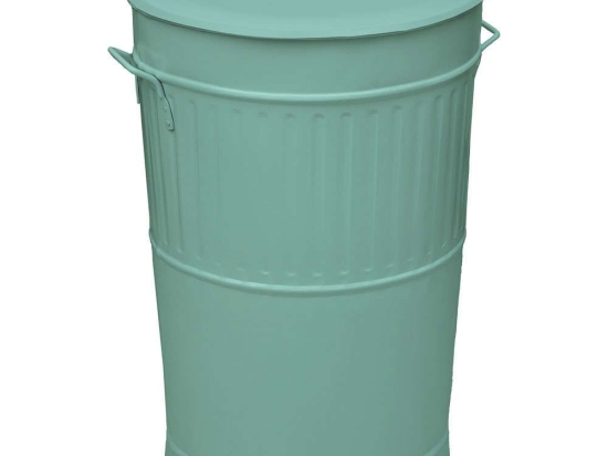 Κάδος Απορριμμάτων Retro 4868-913 Φ48x68cm 100lt Turkuaz Ατσάλι