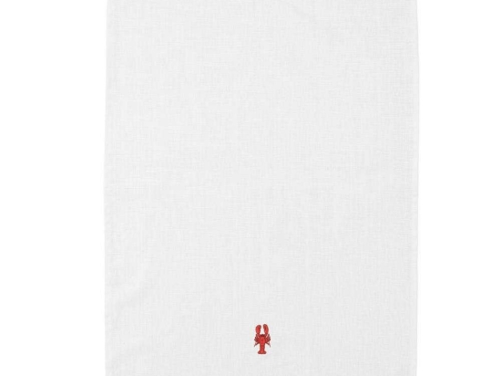 Πετσέτα Τσαγιού Lobster Yummy 605861 70x50cm White-Red Normann Copenhagen Βαμβάκι-Λινό
