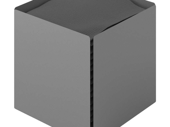Κουτί Για Χαρτομάντηλα Κύβος 123-163 13x13x13cm Matt Concrete Grey Pam&Co Ανοξείδωτο Ατσάλι