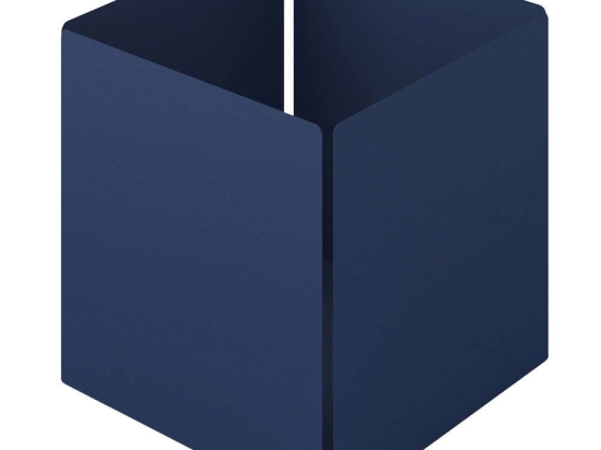 Θήκη Οργάνωσης Κύβος 118-203 13x13x13cm Matt Navy Blue Pam&Co Ανοξείδωτο Ατσάλι