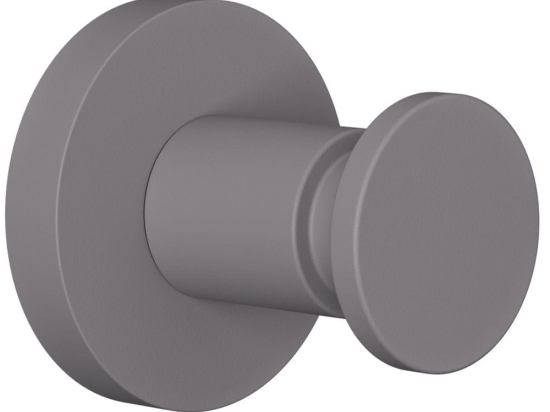 Άγκιστρο Μπάνιου Μονό 12-163 5x5x5cm Matt Concrete Grey Pam&Co Ορείχαλκος