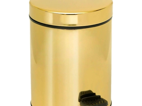 Κάδος Απορριμμάτων 3lt 03-607-024 Gold Μέταλλο