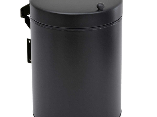 Κάδος Απορριμμάτων 3lt 03-690-403 Matt Black Wall Mounted Ατσάλι,Πλαστικό