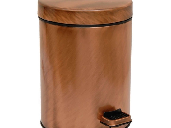 Κάδος Απορριμμάτων Design 5lt 05-240-002 Brushed Copper Μέταλλο