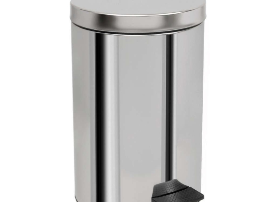 Κάδος Απορριμμάτων 12lt 12-300-001 Brilliant Inox Ανοξείδωτο Ατσάλι