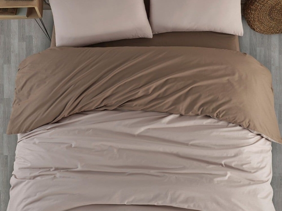 Σεντόνια Next 3195 (Σετ 3τμχ) Beige Nexttoo Υπέρδιπλο 240x260cm 100% Βαμβάκι
