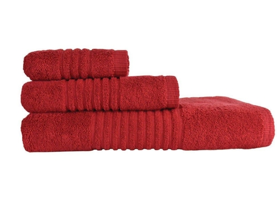 Πετσέτα Next 5005 Pennie Red Nexttoo Προσώπου 50x90cm 100% Βαμβάκι