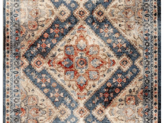 Χαλί Hamadan 33732-35 Beige-Blue Merinos 160X230cm