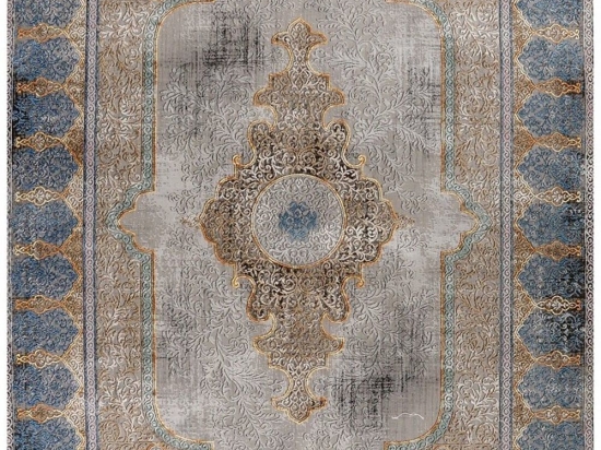 Χαλί Quares 31777-095 Grey-Blue Merinos 200X290cm